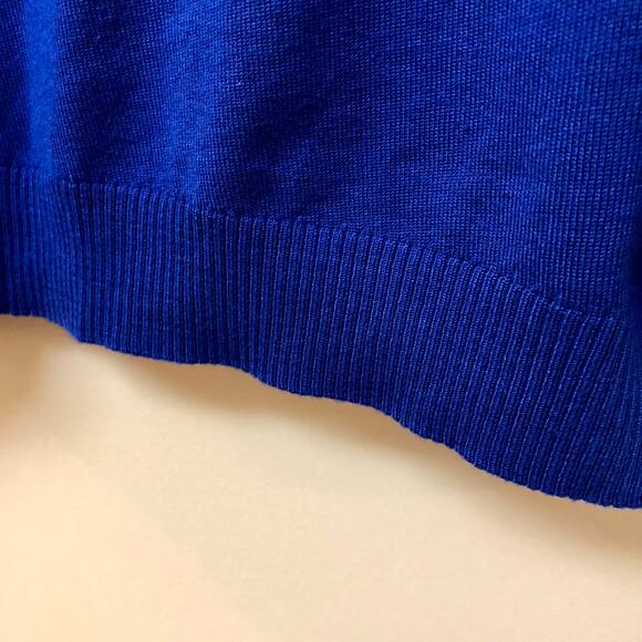 Grace Elements Woman's Blue / Silver Knit Top 2X - Picture 9 of 14